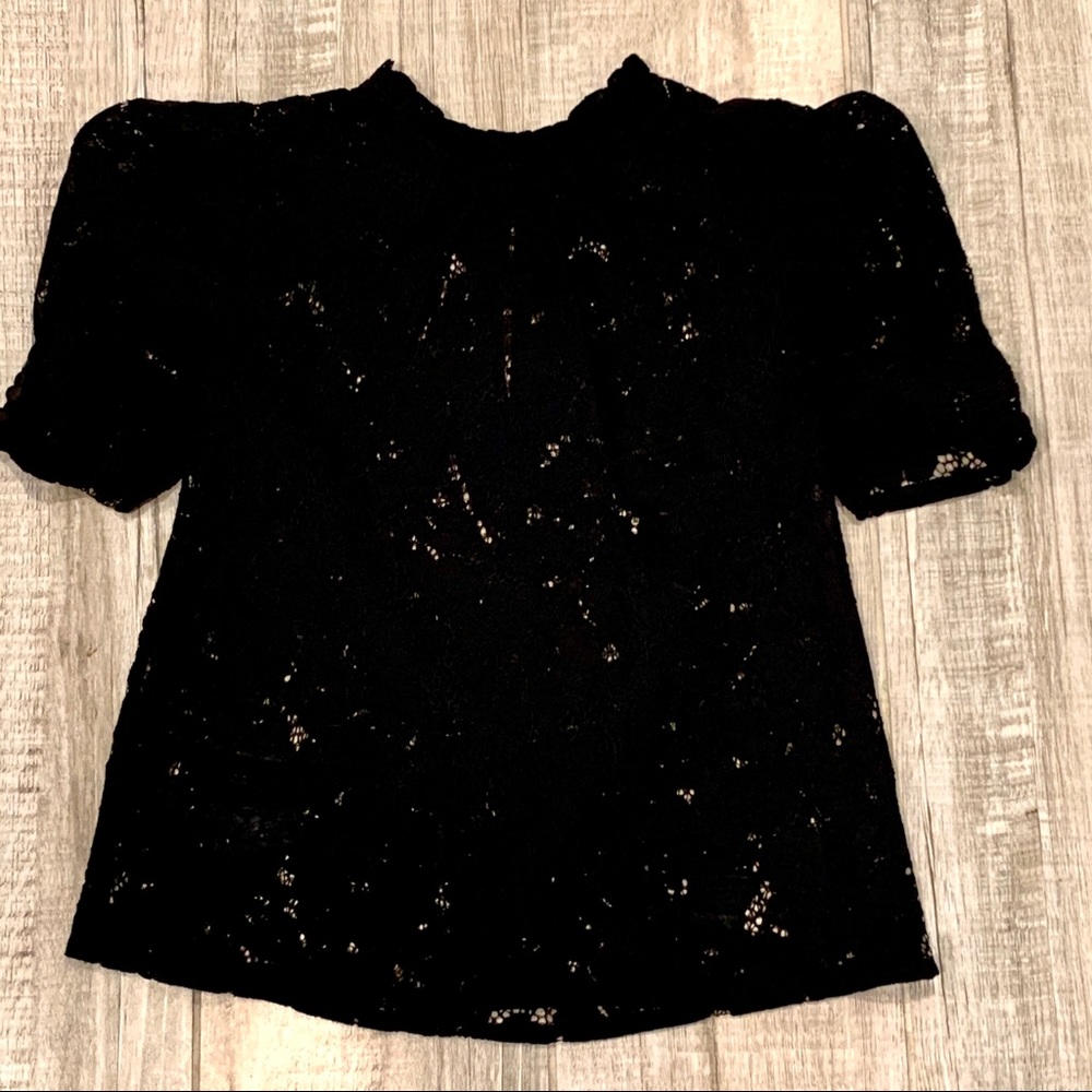Vici Lace Puff Sleeve Blouse L